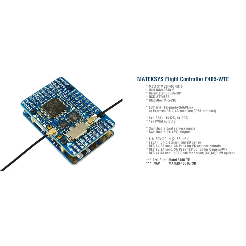 Baromètre de contrôle de vol S - Mateksys Flight Controller F405 Wte avis et prix